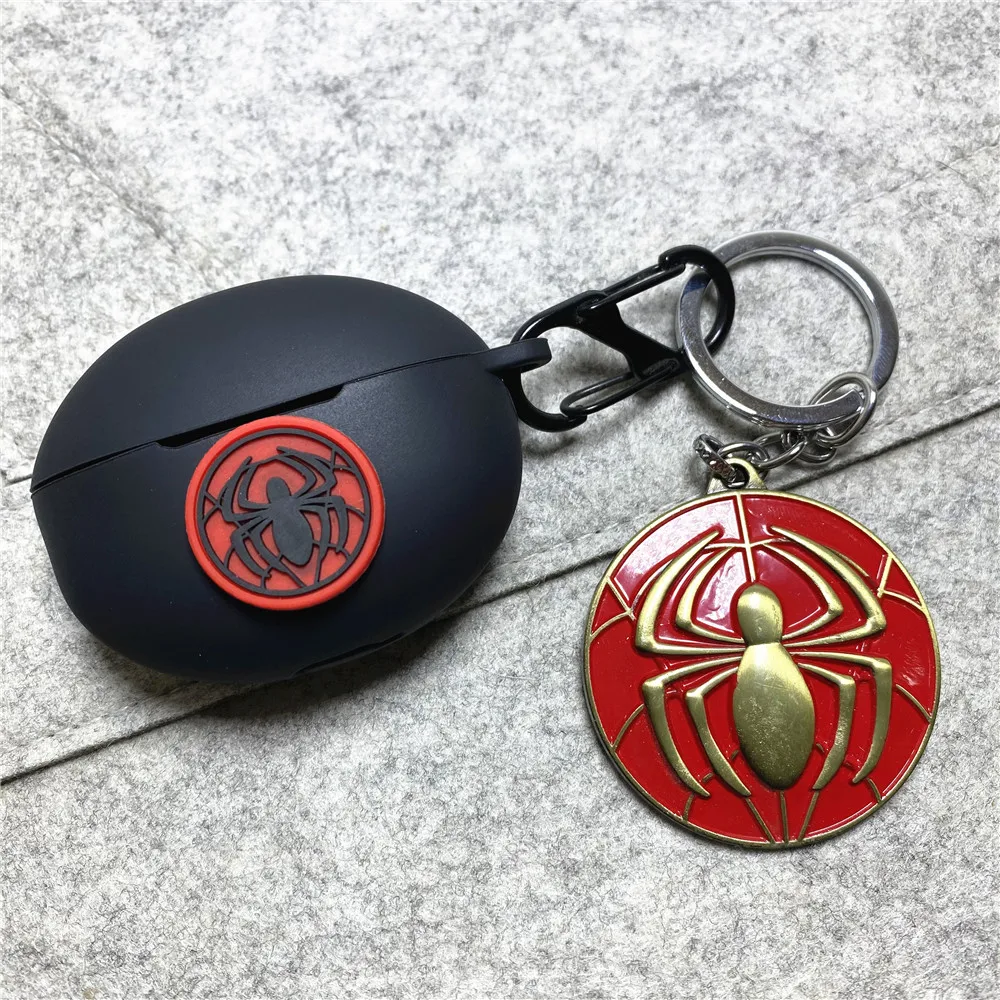 MINISO Marvel Earphone Case for Huawei Freebuds 6i/5i/4i Silicone Wireless Earbuds Charging Box Protective Case With Keychain
