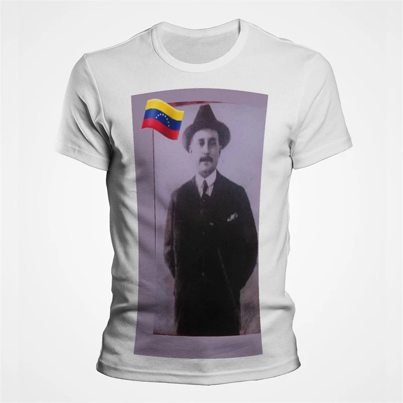 Camiseta con estampado 3D de JOSE GREGORIO HERNANDEZ para hombre, camisetas de manga corta, camisetas de verano con cuello redondo para mujer, camisetas de poliéster, triangulación de envíos