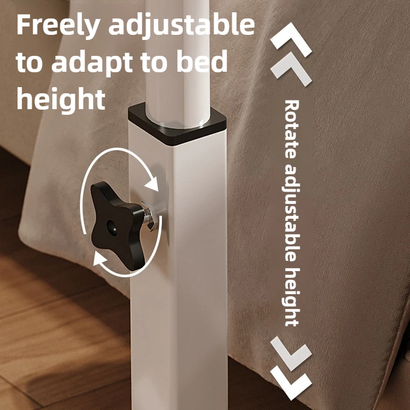Movable Foldable Lifting Bedside Table, Simple and Portable Laptop Table, Computer Table for Bed Use and Study Desk