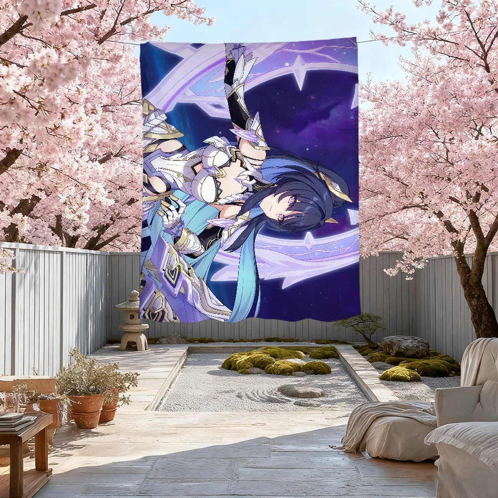 Honkai Impact Xentinel - Dawnbearing Crescent flag For Outdoor Camping Bar Picnic Party Home Decoration Ornaments Banner