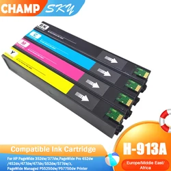 913A 913 a Premium Color Compatible Printer Ink Cartridge for HP PageWide 352dw/377dw PageWide Pro 452dw/452dn/477dw/477dn