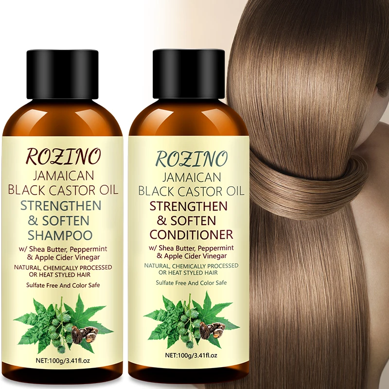 Jamaica Black Castor Shampoo And Hair Conditioner Set Contain Black Castor Essence, Which Can Fix Hair, Make It Smooth, Dry And