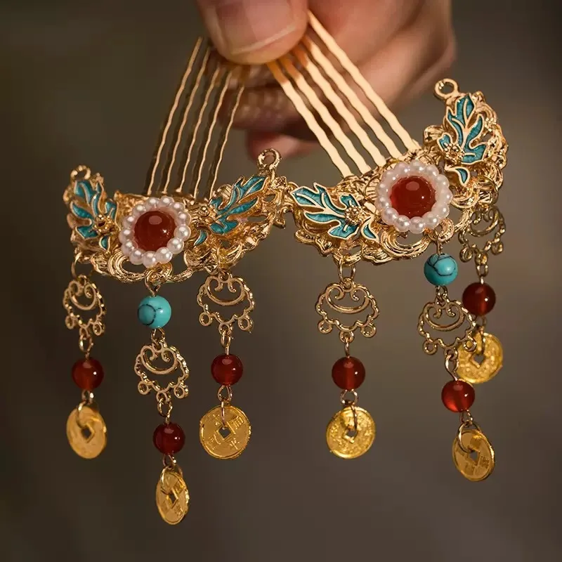 أغطية رأس شرابة على الطراز القديم، دبابيس شعر احتفالية، أمشاط شعر، أمشاط، دبابيس شعر، إكسسوارات شعر أرز ناعمة للأطفال