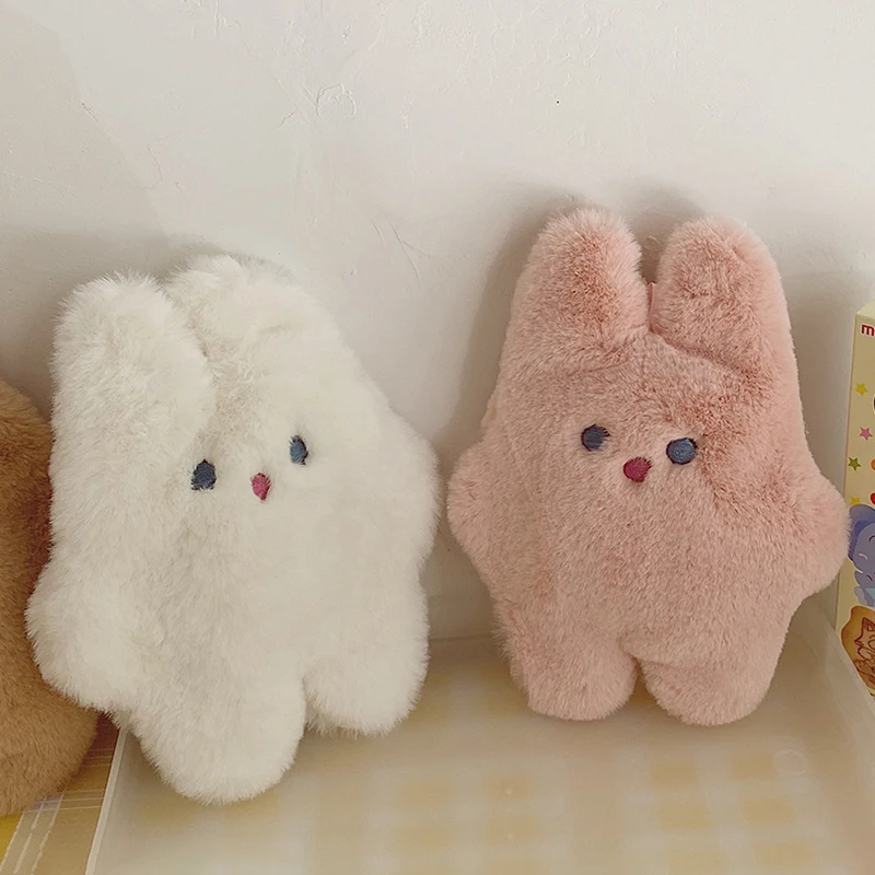 Plush Rabbit Coin Holder Wallet Bags Mini Cute Card Keys Case Purse Outer Banks for Children Pouch Lipstick Earphone Storage