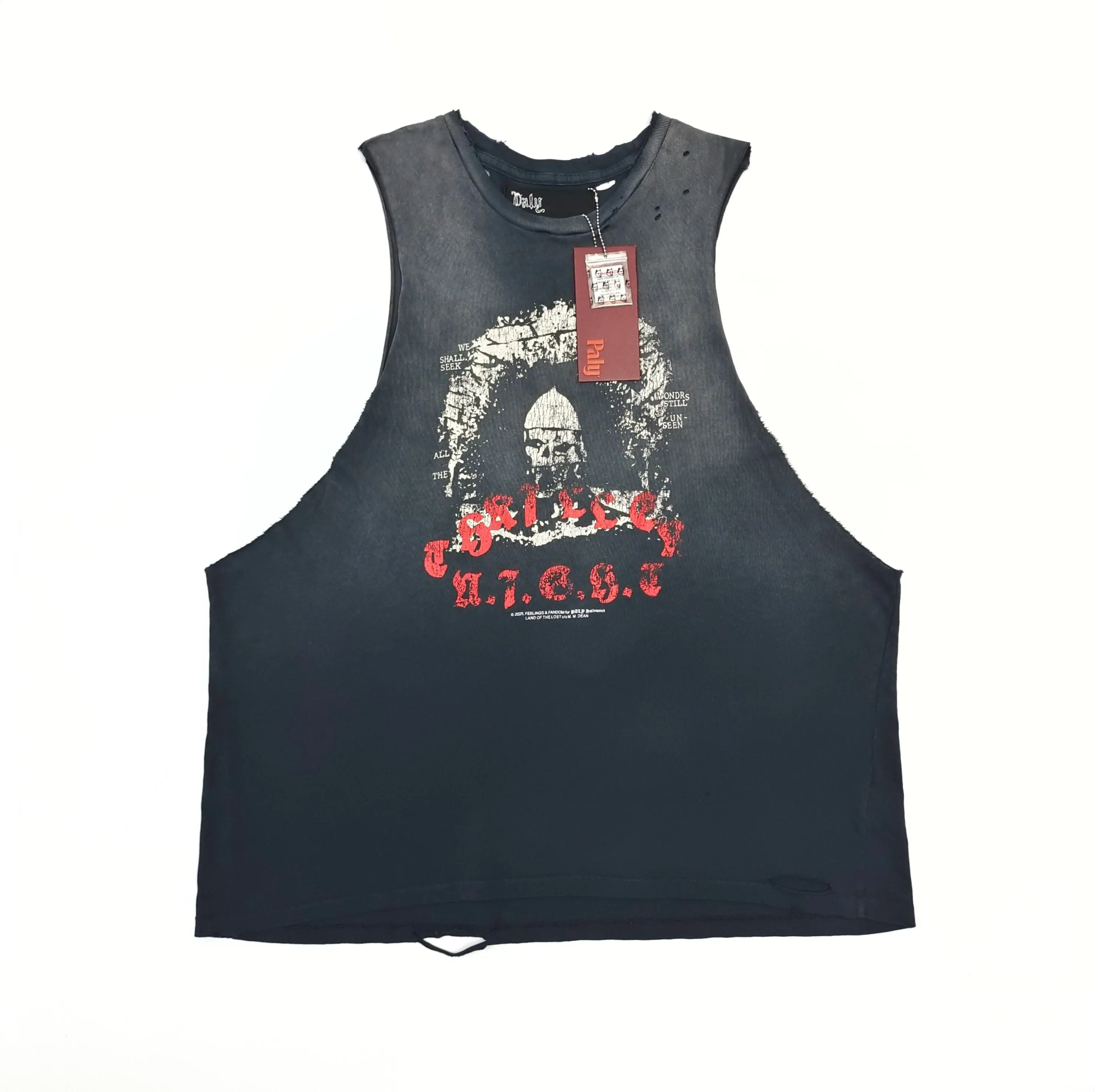 Paly hollywood alphabet print vest