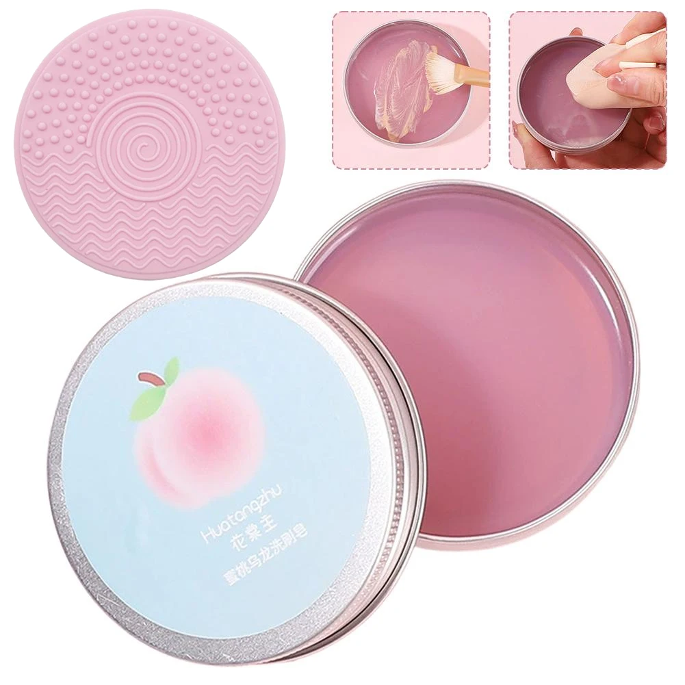 2026 Natural Makeup Brush Cleaner Soap Reusable Multi Functional Washing Outdoor Portable Cosmetics Travel Beauty Cleaner Tools