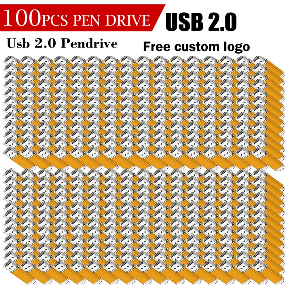 100PCS customLOGO free Flash Drive Pen Drive 1GB 2GB 16GB 32GB 64GB Usb Stick 2. 0 memoria stick memory Flash Drive Pendrive