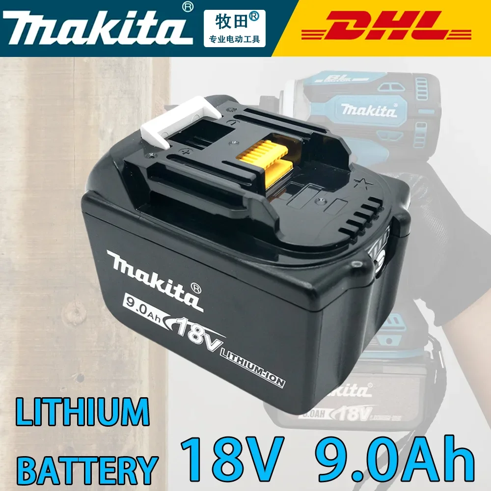 100% original  9.0Ah Makita battery, 18V rechargeable battery, replacing Makita BL1830BL1840BL1850BL1860B, power tool battery