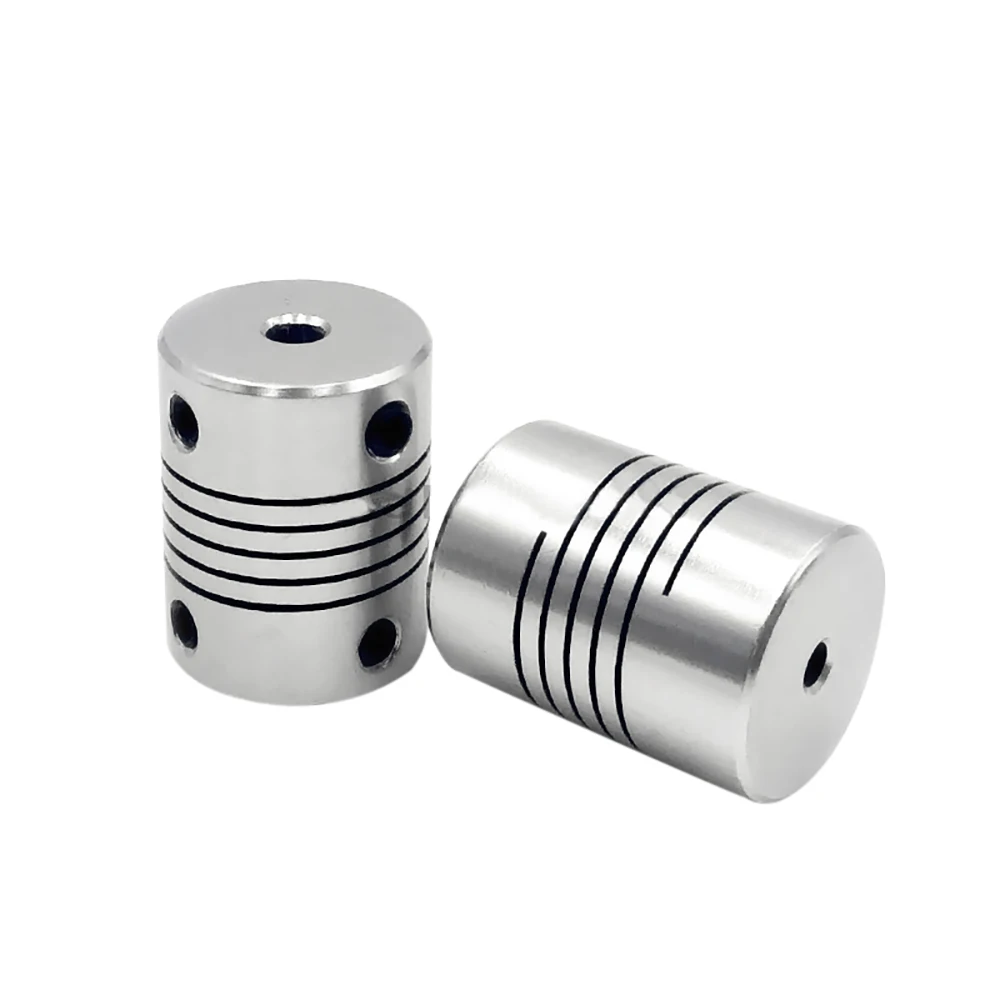 D19L25 accoppiatore 3mm 4mm 5mm 6mm 6.35mm 8mm 10mm accoppiamento flessibile per asse in alluminio Z CNC connettore motore passo a passo della stampante 3D