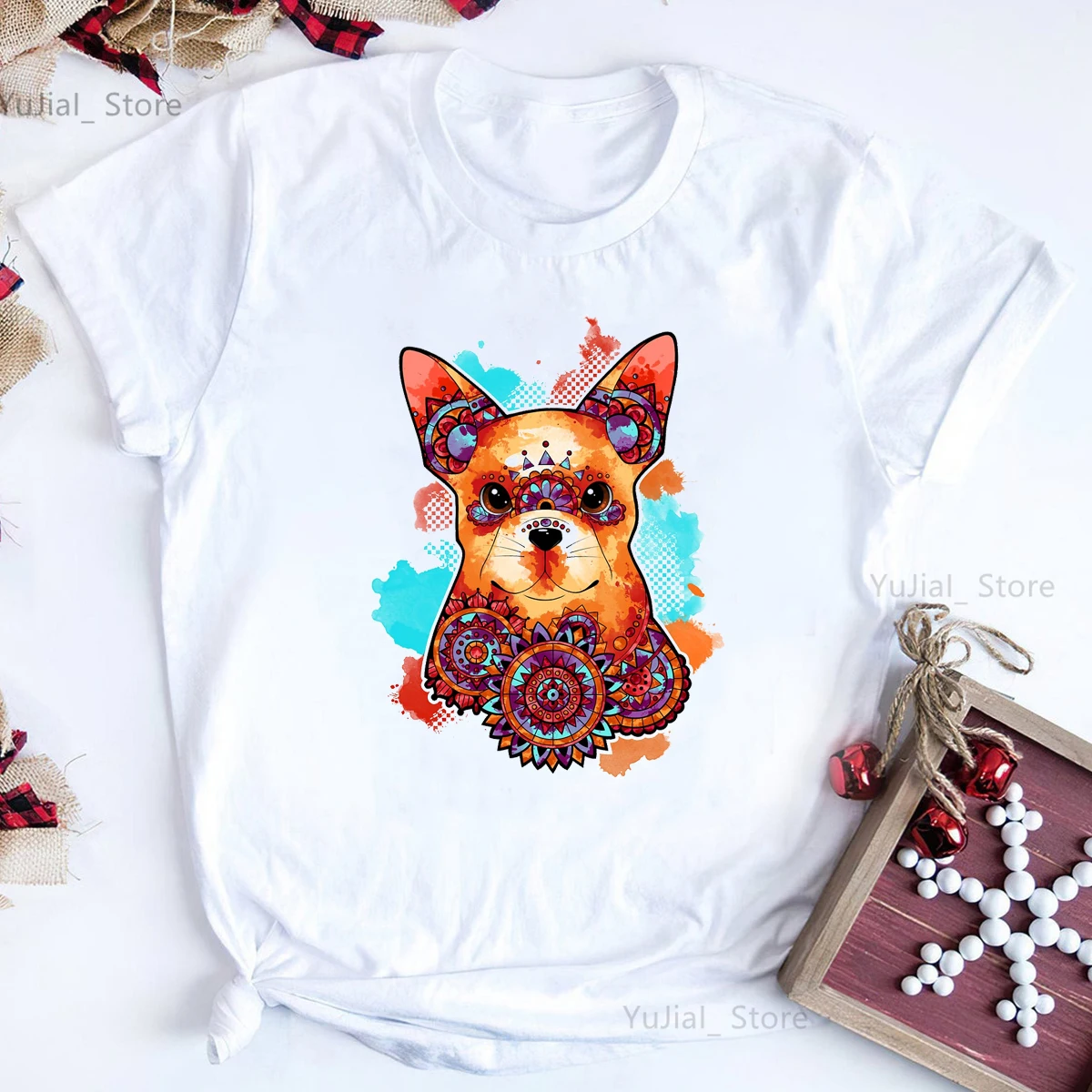 

2024 Hot Sale Funny Tshirt Girls Italian Greyhound/Bohemian Corgi/Bohemian French Bulldog/Chihuahua/Daschund T Shirt Women