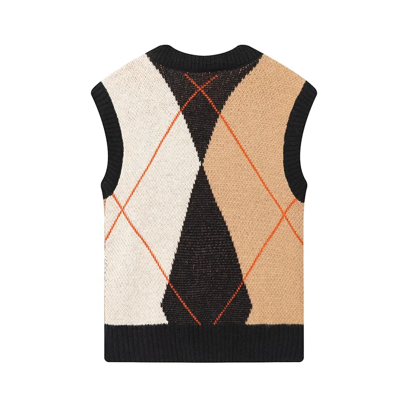Autumn Sweater Women's 2025 New Fashion Slim Warm Women's Sweater Vests Chic Street Young British Students Autumn Sweater