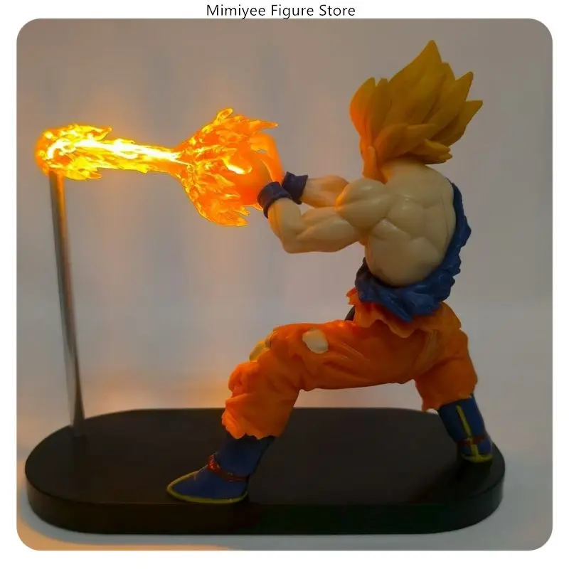 ​ 16 cm Dragon Ball Super Saiyajin Goku Kamehameha Welle Lichteffekt Schlacht Beschädigt Anime PVC Figur Statue Desktop Dekoration Geschenk ​
