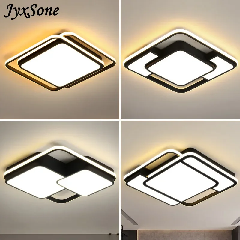 Imagem -05 - Nórdico Moderno Led Retangular Lustre Simples Dimmer Minimalista Decorativo Vivendo Quarto Sala de Jantar Luzes Lâmpada do Teto