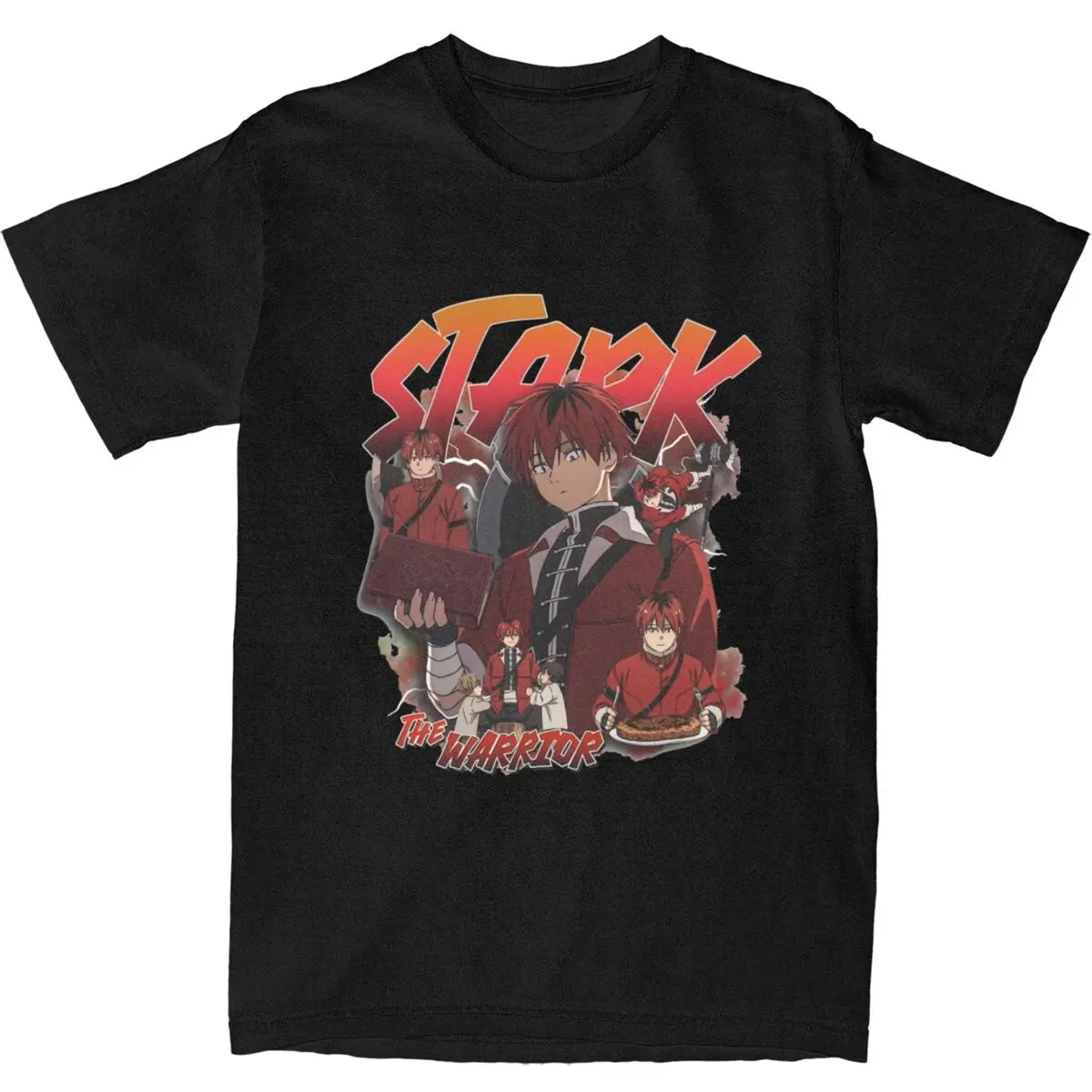 Graphic Printing Stark Frieren Anime Shirts Merch for Men Women 100% Cotton T Shirt Tee Clothing