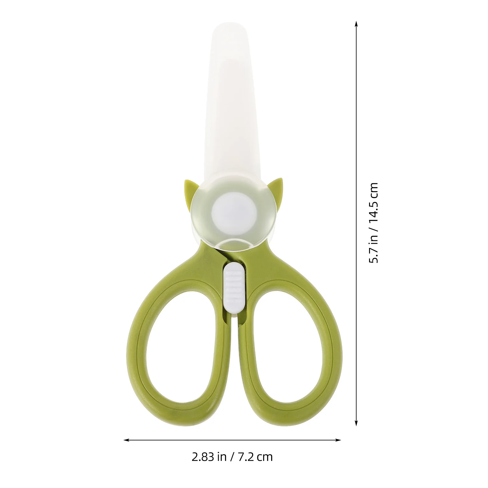 مقص طعام سيراميك محمول متعدد الوظائف، قطاعة معكرونة اللحوم، مادة آمنة، سهلة التنظيف للاستخدام المنزلي أثناء السفر #3