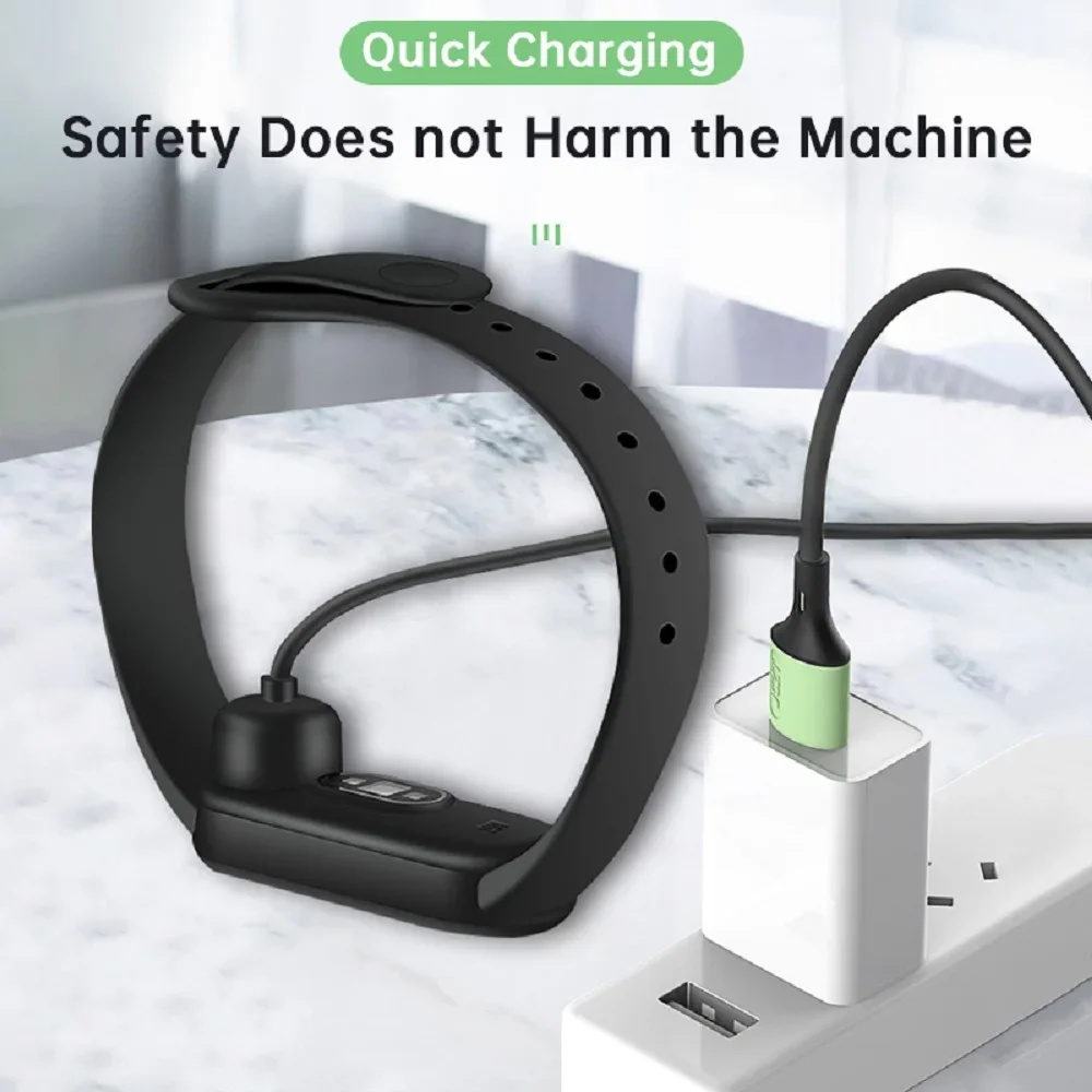 Зарядное устройство с магнитным шнуром USB для Xiaomi Mi Band 2, 3, 4, 5, 6, 7, умный сменный портативный зарядный кабель для передачи данных