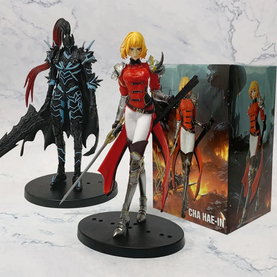 20cm auf Lager Upgrade (Anime-Version) Cha Hae-in Actionfigur PVC Sammlermodell Ausstellungsfigur Anime-Merchandise