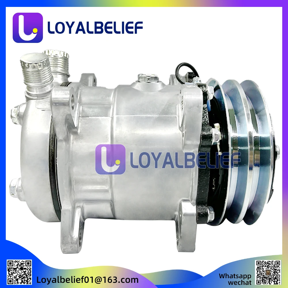 

SD507 5H11 507 2PK 12 В/24 В Sanden Компрессор переменного тока для тракторного экскаватора Heavy Duty Truck Hot Rod 1521793 38800PD2701 1170573