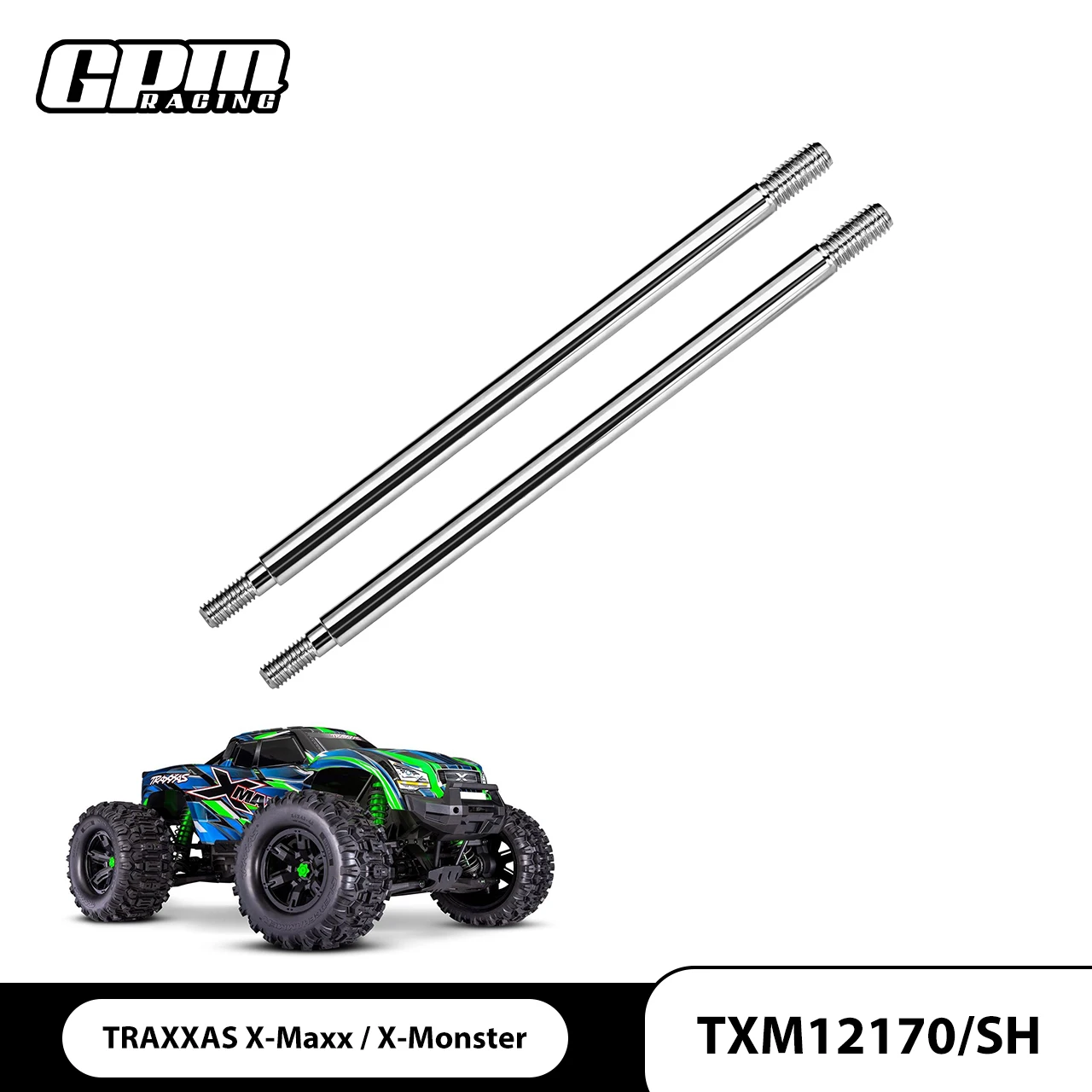 

GPM Medium Carbon Steel Front/Rear Shock Shafts For 77076-4 TRAXXAS 1/5 X-Maxx 6S、8S