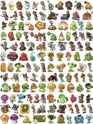 Funny Plants vs. Zombies thermoadhesive patches thermo-stickers for children self-adhesive stripes appliques DIY Sewing