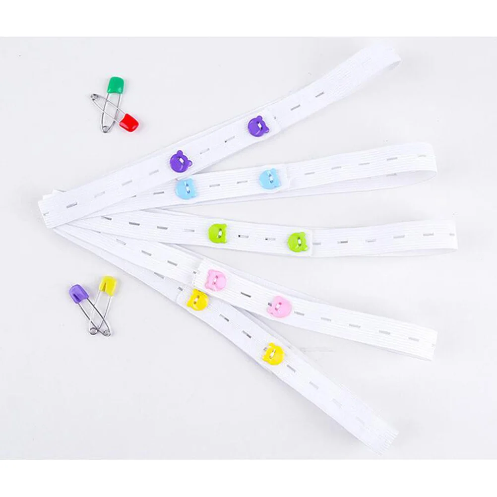 20 قطعة شريط تثبيت الحفاضات الناعمة للطفل مشبك قابل للتعديل حزام الحفاض شرائط تثبيت السلامة المرنة للبشرة المريحة للرضع