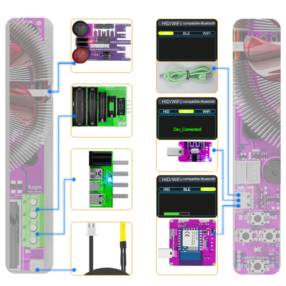 Charge switch control board compatible with CL24R for enhancing the functionality of your DL24EW electronic load setup