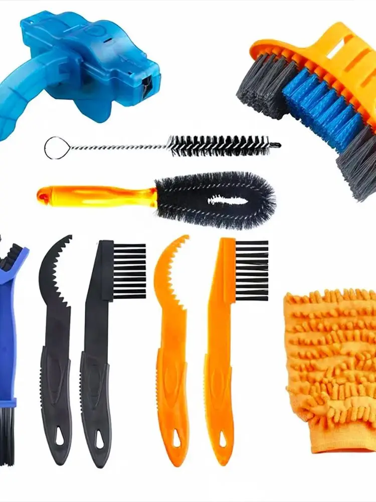 AliExpress Bicycle Cleaning Tool Kit Mountain Bike Chain Brush Outdoor Cycling Maintenance Accessories Bicycle Wash Set Durable Easy to Use