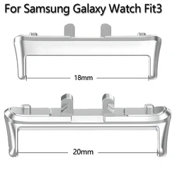 1Pair Adapter For Samsung Galaxy Fit 3 Connector Strap Watchband Bracelet 316L Stainless Steel Accessories Fit 3 18mm 20mm Width