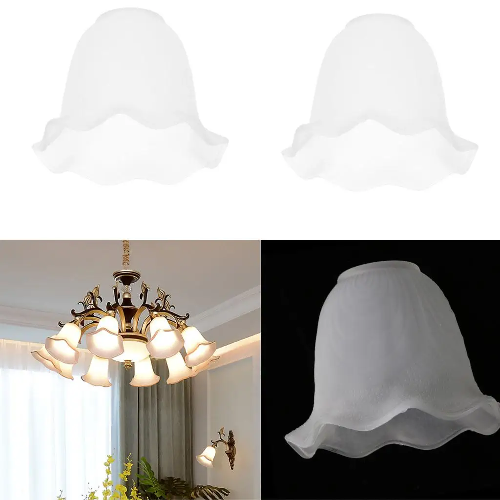 

Modern Glass Ceiling Fan Light Lampshade Universal Lamp Cover Pendant Lighting Shade for Corridor Porch Cafe Bar