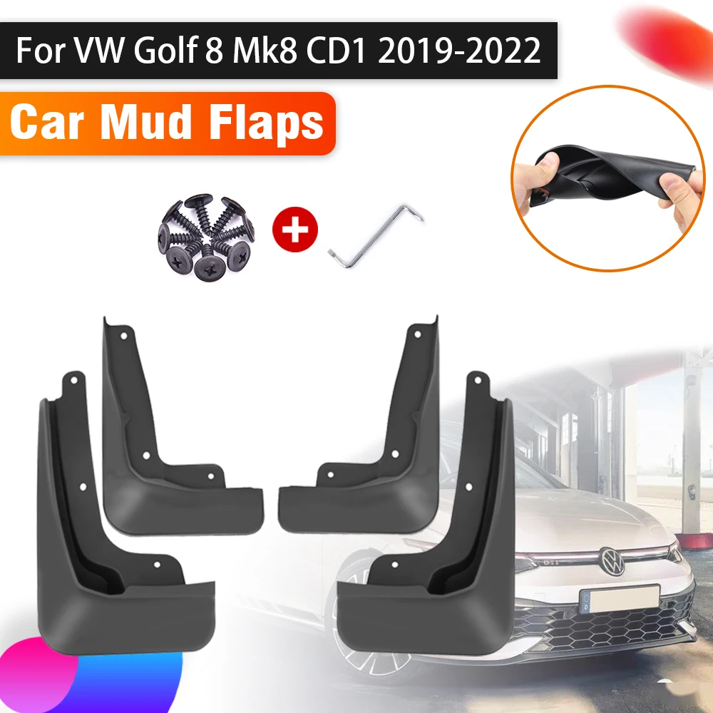 

Car Mudguards For Volkswagen VW Golf 8 Mk8 Accessories 2022 ~ 2019 CD1 Mud Flaps Splash Guard Front Rear Fenders Car Accessories