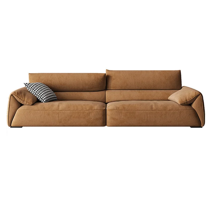Small apartment simple microfiber fabric sofa furniture