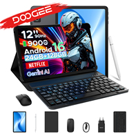 DOOGEE Android 16 U12 2 in 1 Tablet PC 12 inch Gemini AI 24GB(6 + 18) 128GB mAh Battery Widevine L1 bracket Wifi Tablet PC