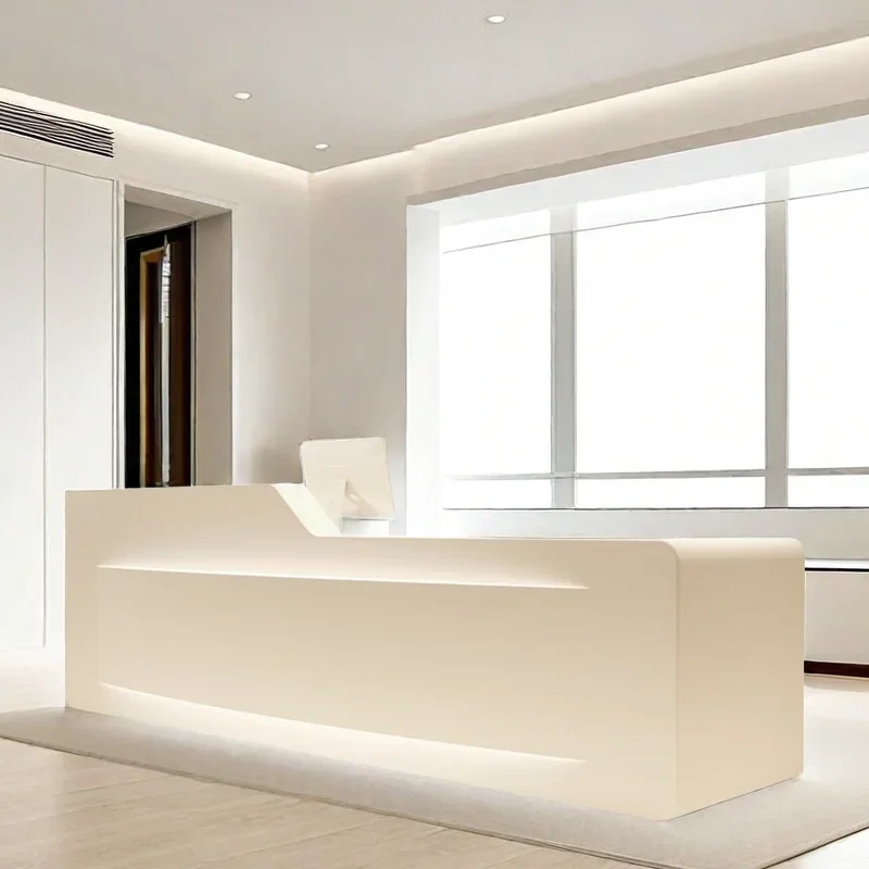 

Pink Reception Counter Cafe Cheap Small Room Desks Column Furniture Desk Restaurant Front Table Luxury Cosmetics Hairdresser Bar