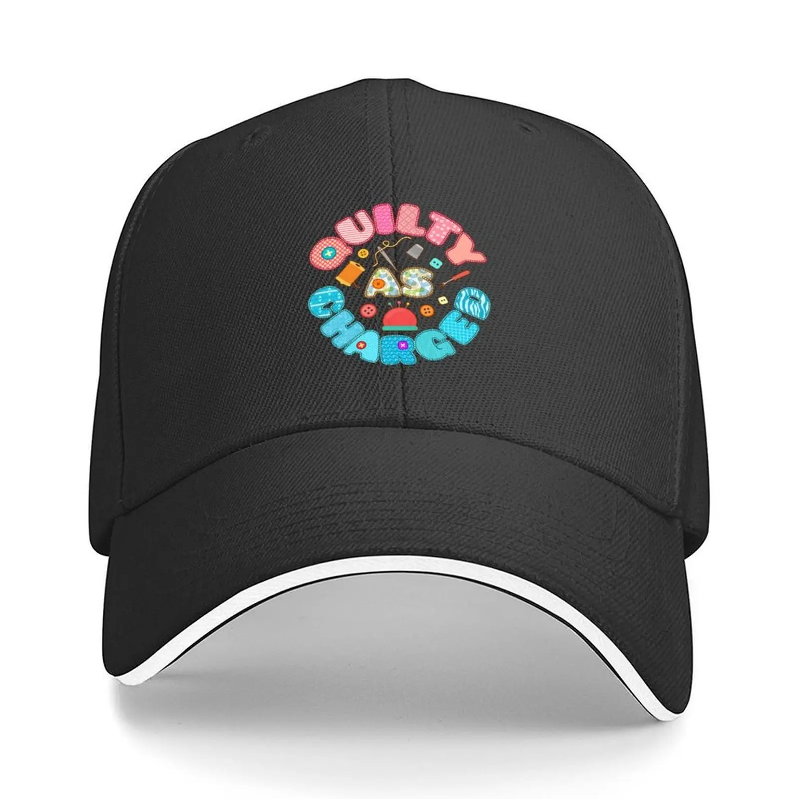 

Quilty as Charged Quilting Lover Quilter Baseball Cap winter hats for men |-F-| Sun Cap Luxury Brand Boy Child Women's