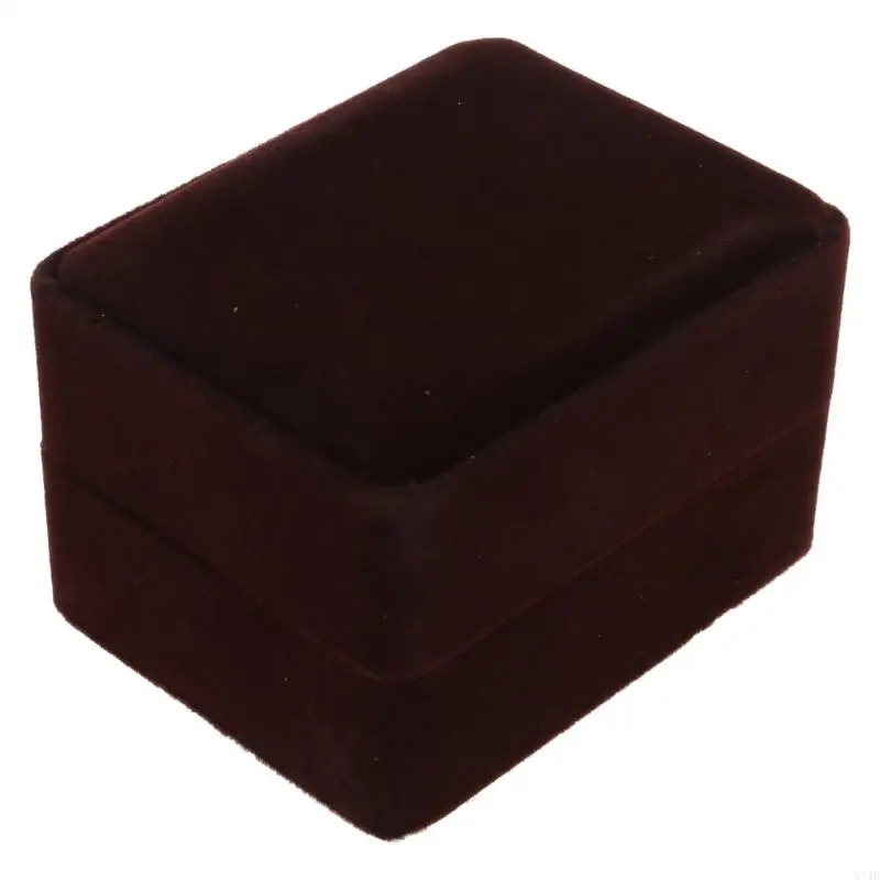 X7JB Vintage Watch Storage Case Handmade Watch Box Container Flannelette Box Accessory Holder