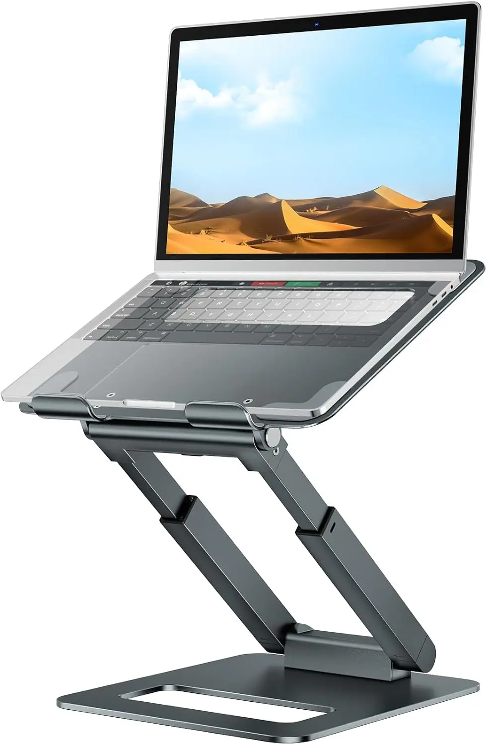 

Adjustable Laptop Stand for Desk, Ergonomic Computer Riser with Telescopic Design Fits 10-17" Laptops