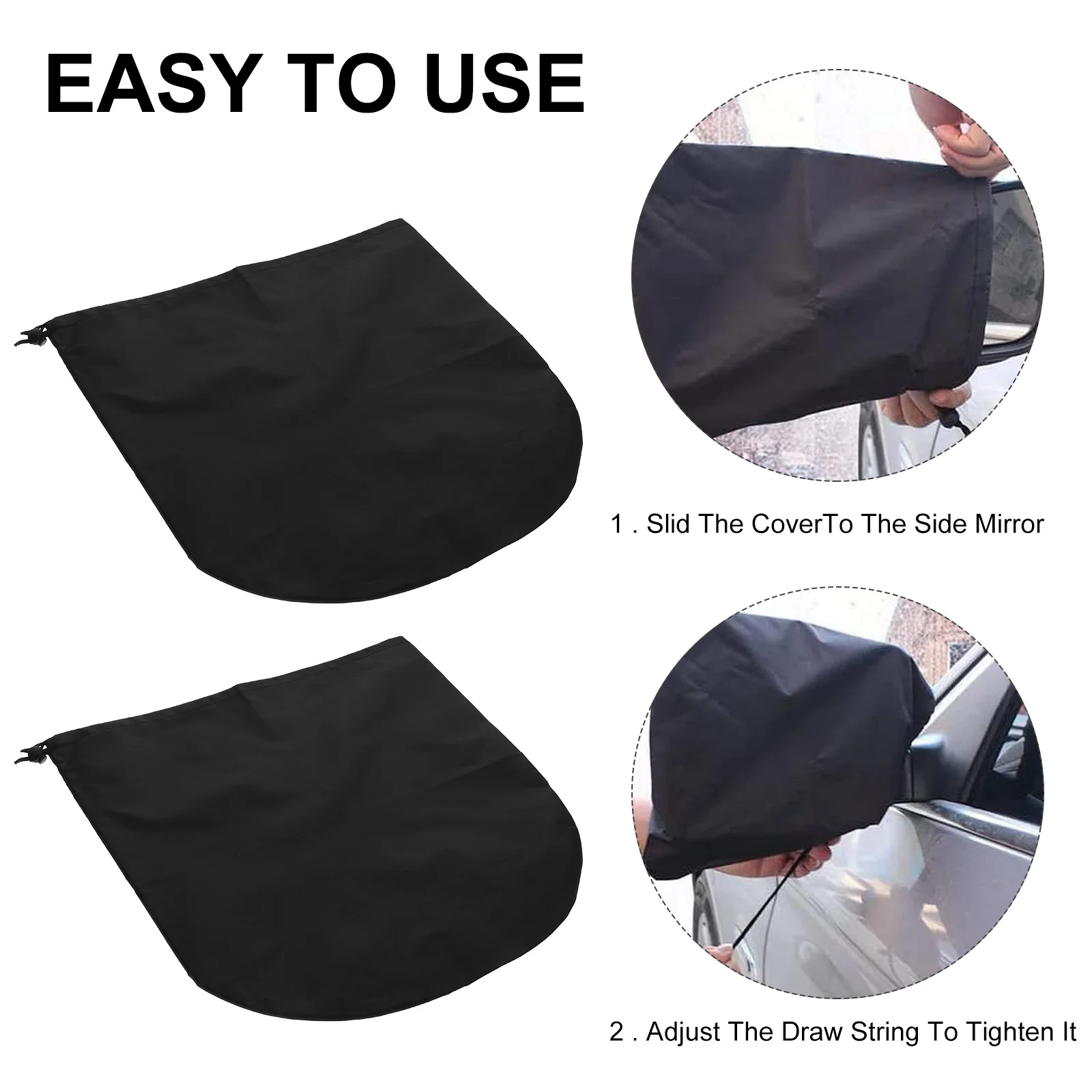 

Car Rearview Mirror Cover Waterproof Dust-Proof Sun Protection Weatherproof Car Mirror Protective Cap For Auto Interior