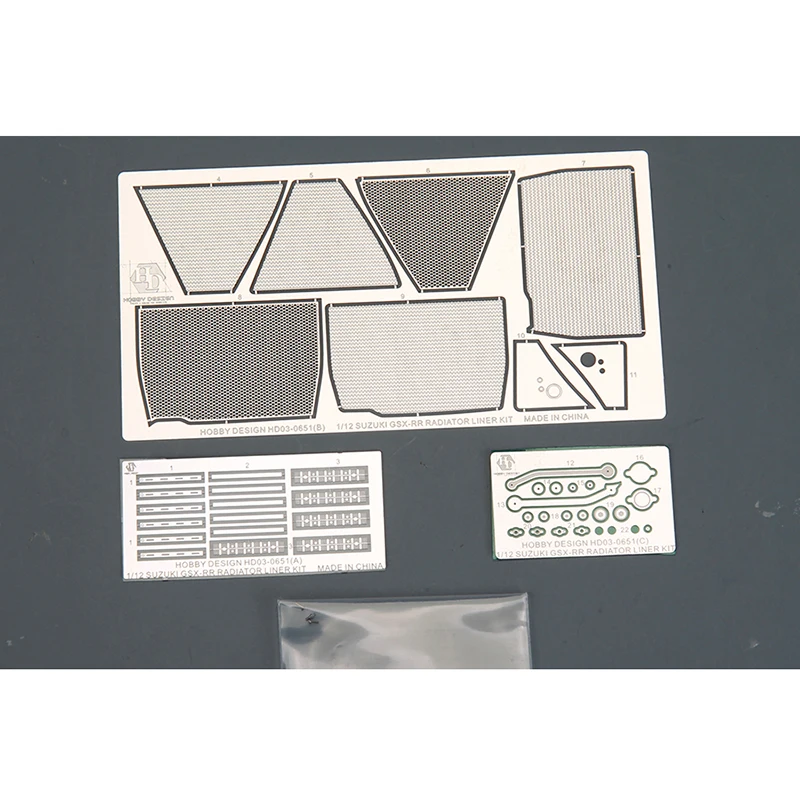 Hobby Design 1/12 HD03-0651 GSX-RR Radiator Liner Kit Resin+PE+Metal Parts Model Car Modifications Hand Made Model