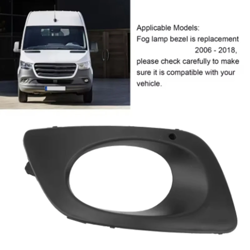 Nebelscheinwerferrahmen-Außenabdeckung, ABS, schwarze Frontverkleidung, Serviceteil für Fahrzeugbesitzer, Wiederherstellung – Detail 1