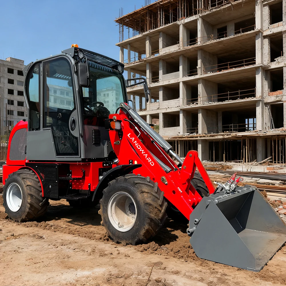 

Customized CE Euro 5 Compact Loaders Agricultural Hydraulic Diesel Loader Wheel Loader Landward W810 Small Articulated Loader