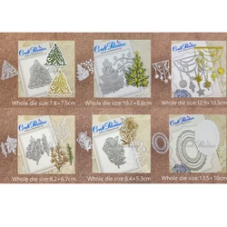 New Design Craft Metal stencil mold Cutting Dies Christmas tree bell frame scrapbook die cuts Album Paper Card Craft Embossing