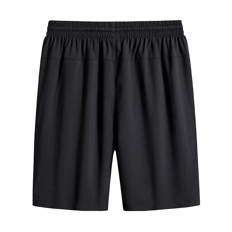 Summer Elastic Casual Black Pants Men\'s Ice Silk Fast Dry Shorts Casual Sports Beach Short Male Clothing Large Size Trousers