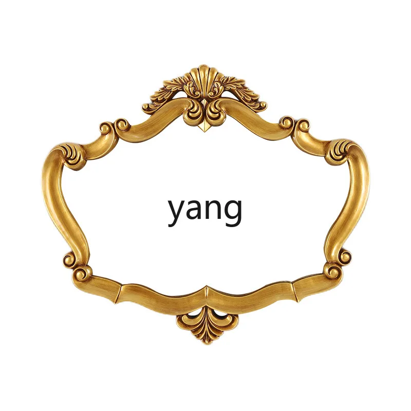 LMM living room wall hanging porch decorative mirror household retro bathroom mirror