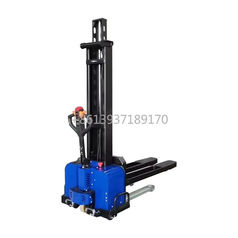 

500kg 1000kg Self Loading Portable Forklift Mini Small Hand Manual 1ton Semi Electric Self Loading Forklift