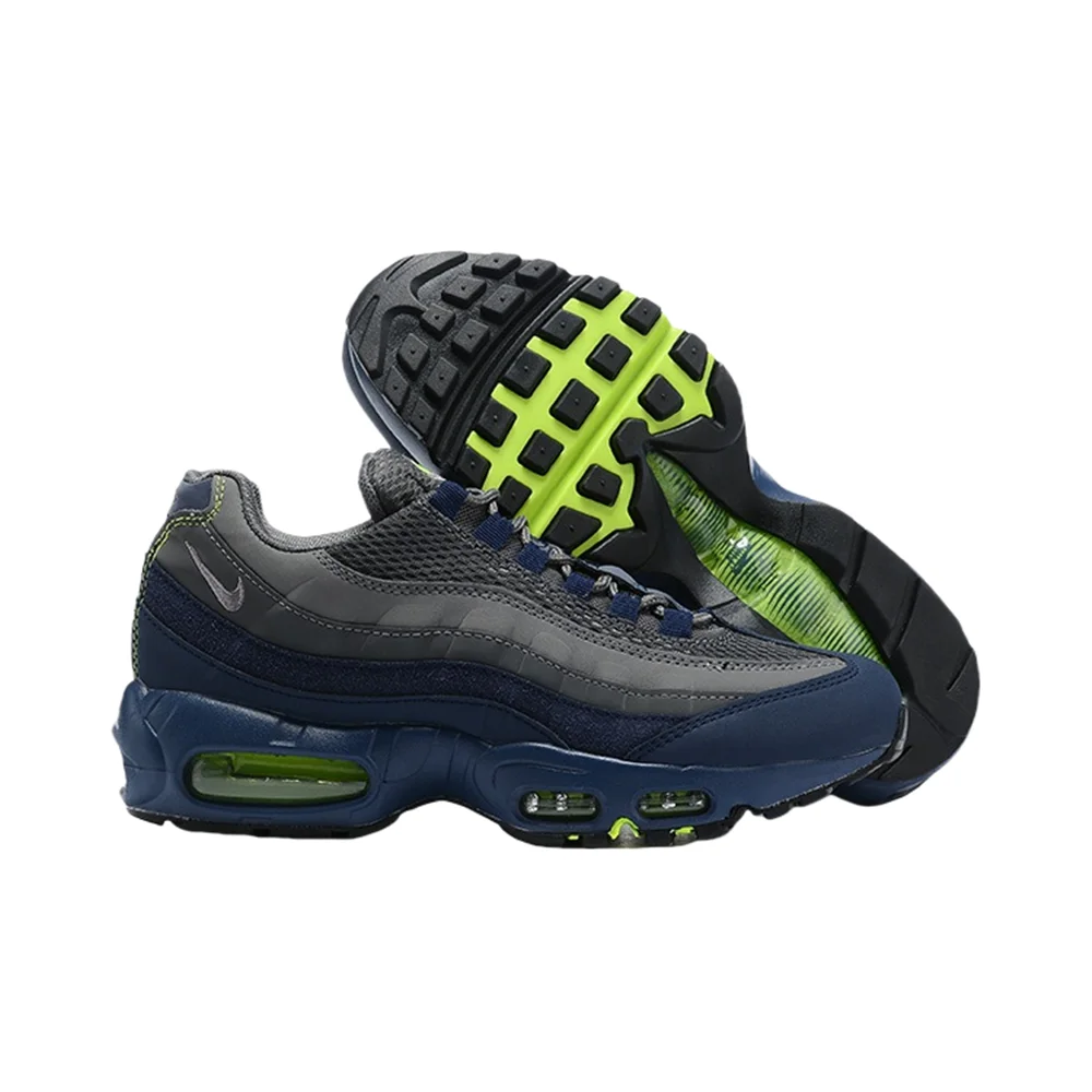 

Nike Air Max 95 Men Navy Blue Trendy, Versatile, Non-slip, Abrasion-resistant, Breathable, Synthetic Leather, Running Shoes