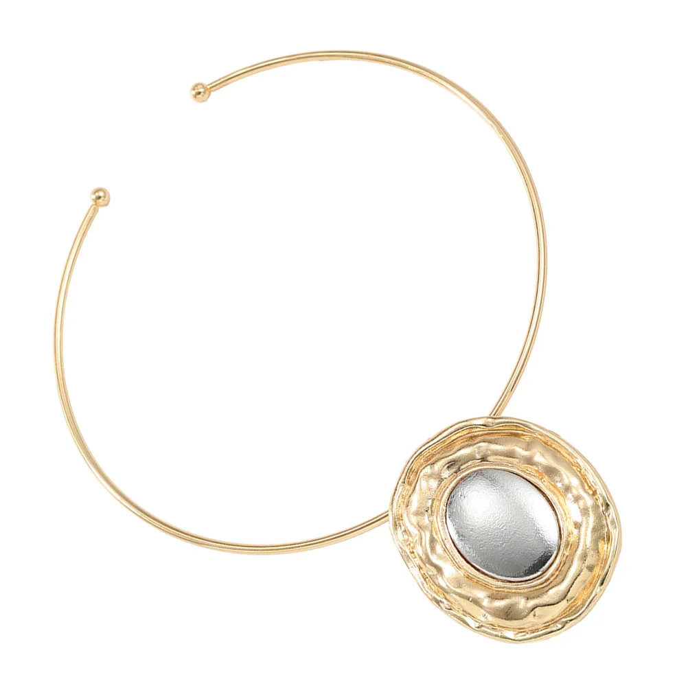 

Exaggerated Necklace Alloy Women Elegant Retro Design Sturdy Material Exquisite Jewelry Daily Outfits Party Dresses