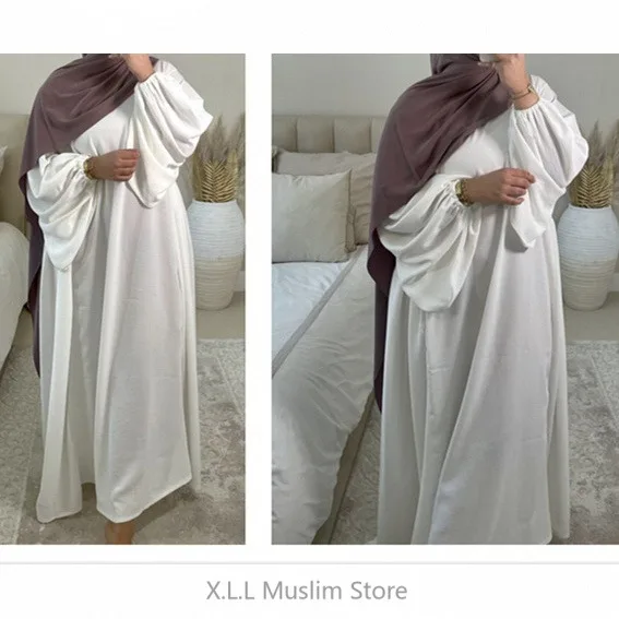 Skromne muzułmańskie sukienki modlitewne Abaya Simple Eid Ramadon Long Loose Women\'s Prayer Garment Kaftan Dubai Abayas Luksusowe sukienki wakacyjne