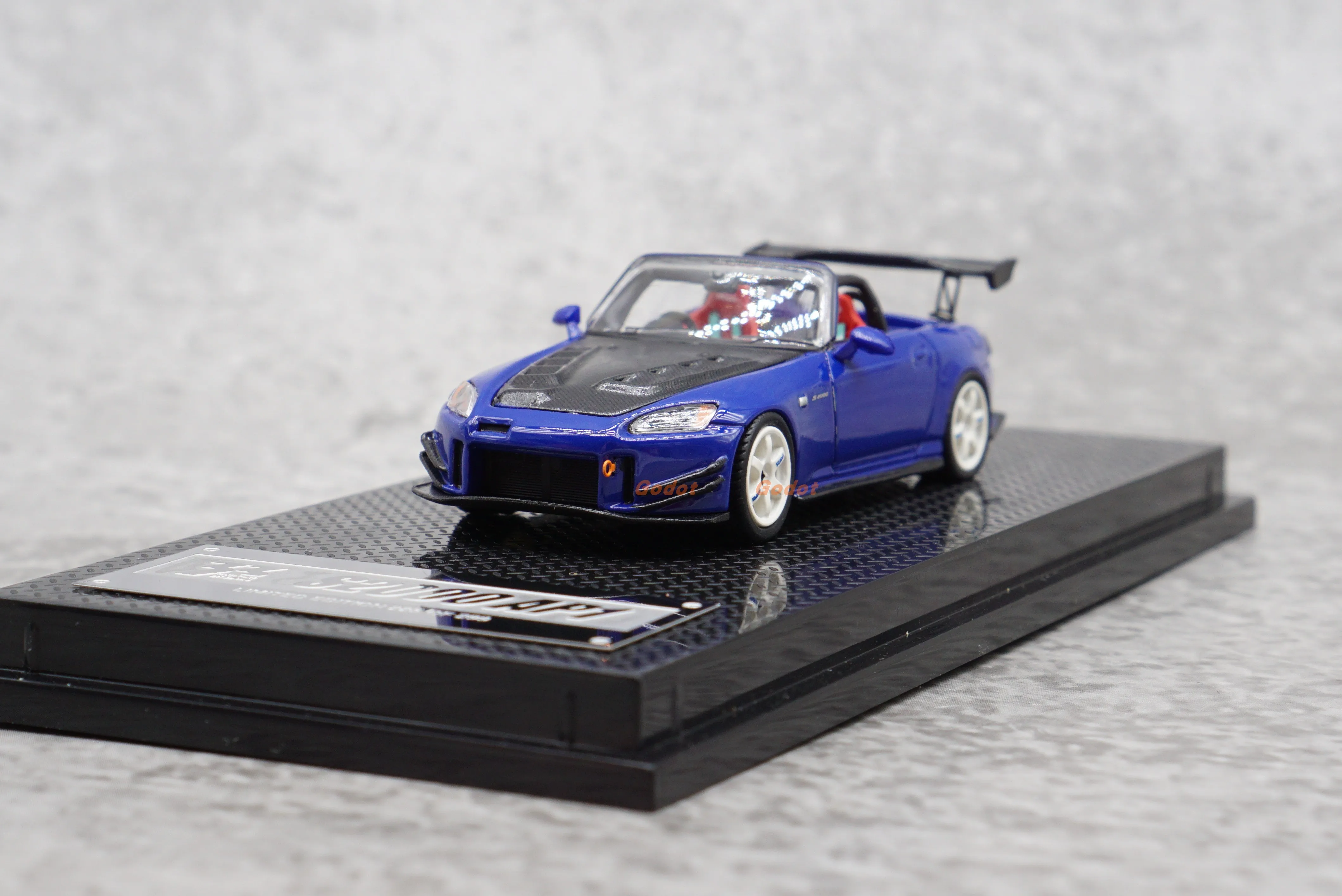 1:64 Resin model Car 33D Limited edition 33 Dream Honda S2000 AP1 convertible toy