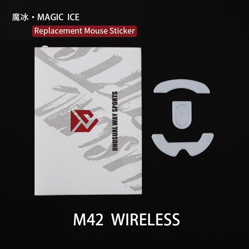 UnusualWaySports Mouse Skates Feet Xtrfy M42 Wireless Magic Ice Pink Black Silver Fox