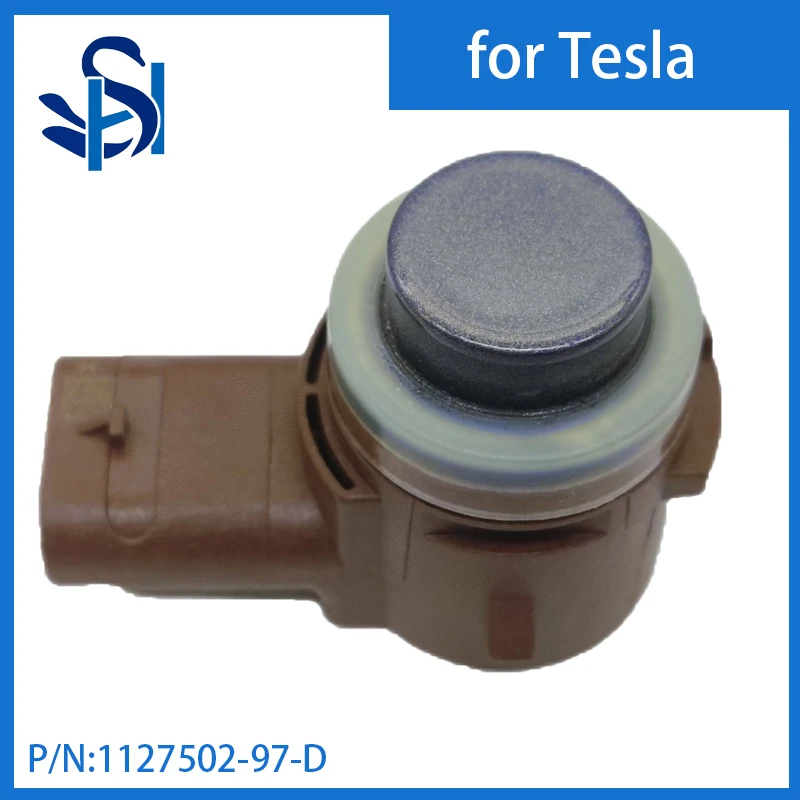 Sensor de estacionamiento PDC 1127502-97-D, Sensor de parachoques, Radar ultrasónico, Color gris brillante para Tesla Model 3 Y